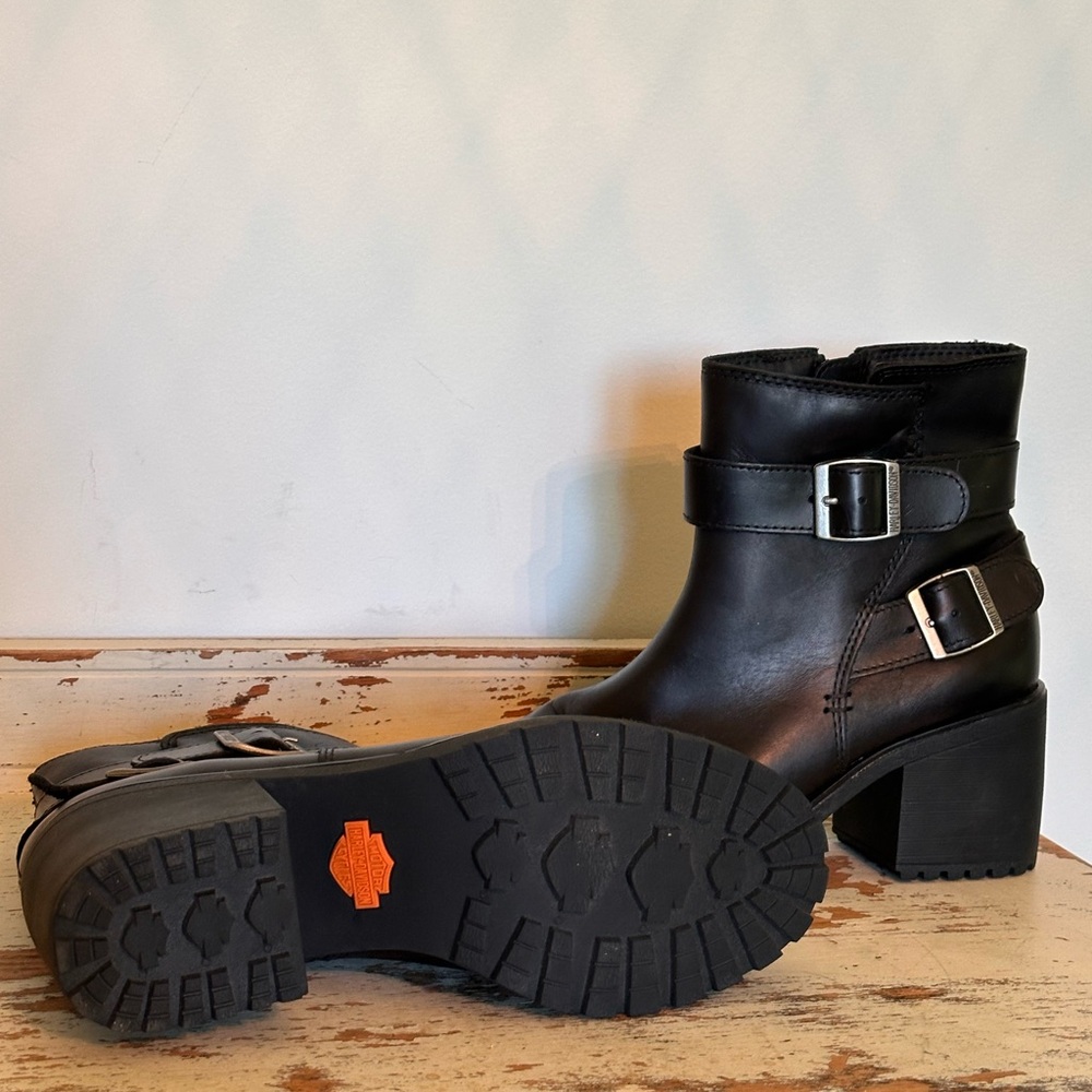 Harley-Davidson Heeled Leather Booties